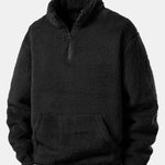 Quarter Zip Teddy Sweatshirt