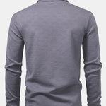 Long Sleeve Stripe Polo Shirt