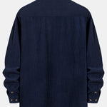 Long Sleeve Corduroy Pocket Button Up Shirt
