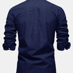 Cowboy Embroidery Cotton Oxford Button Up Shirt