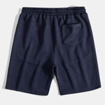 3 Pieces Striped Jacquard Drawstring Shorts