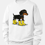 Boots Dachshund Print Relax Fit Sweatshirt