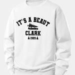 It's a Beaut Clark Christmas Tree Car Print Relax Fit Sweatshirt