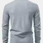 Long Sleeve Waffle Mock Neck T-Shirt