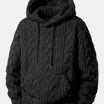 Geometric Jacquard Teddy Hoodie & Jogger Pants