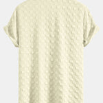 Checkerboard Textured Button Up Shirt
