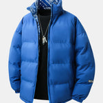 Reversible Paisley Puffer Coat