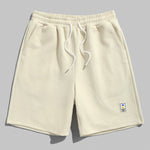 Mens Geometric Retro Jacquard Drawstring Shorts