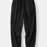Relax Fit Stripe Kangaroo Pocket Teddy Hoodie & Jogger Pants