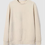 Men's Textured Vintage Jacquard Crewneck Sweatshirt