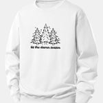 Christmas Tree Print Relax Fit Sweatshirt