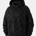 California Embroidered Teddy Checkerboard Hoodie