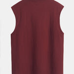 3 Pieces Relax Fit Cotton Drop Shoulder Sleeveless T-Shirts