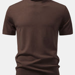 Solid Knitted Sweater T-Shirt