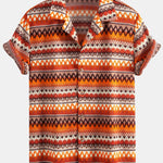 Geometric Cuban Shirt & Swim Shorts