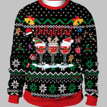 Men's Three Cups 3D Printed Christmas Crew Neck T-shirt