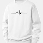 Heartbeat Print Relax Fit Sweatshirt
