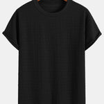 Relax Fit Striped Textured T-Shirt