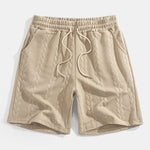 Relax Fit Mid-Length Sleeve Twist Jacquard T-Shirt & Shorts