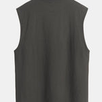 3 Pieces Relax Fit Cotton Drop Shoulder Sleeveless T-Shirts