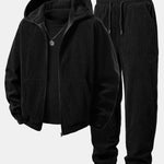 Corduroy Zip-Up Hoodie & Corduroy Jogger Pants