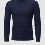 Unisex Solid Color Lightweight Fleece Skin-friendly Basic Pullover T-shirt