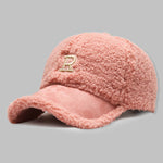 Men's Plush Winter Warm Letter Baseball Cap