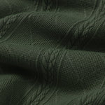 Rhombus Geometric Texture Knit Polo Shirt