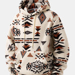 Aztec Print Teddy Hoodie & Jogging Pants