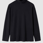 Men's Solid Color Cashmere Half Turtleneck Thermal Long Sleeve T-Shirt