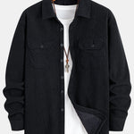 Teddy Lined Long Sleeve Corduroy Shirt