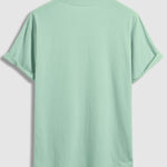 Men's 100% cotton basic round neck T-shirt two-piece set