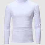 Unisex Solid Color Lightweight Fleece Skin-friendly Basic Pullover T-shirt