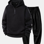 Quarter Zip Hoodie & Jogger Pants
