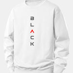 Black Print Relax Fit Sweatshirt