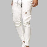 Casual Patchwork Pants with Dual Pockets