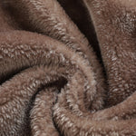 Faux Fur Lined Long Line PU Leather Coat