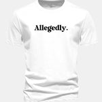 Regular Fit Allegedly Print Cotton T-Shirt