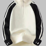 Men's Half-Zip Casual Loose Sweater