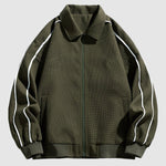 Men's waffle texture lapel casual jacket