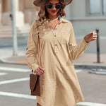 Zeagoo Women's Cotton Shirt Dress