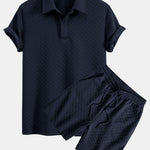 Geometric Jacquard Polo & Geometric Jacquard Shorts
