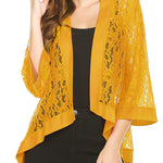 Zeagoo Women's 3/4 Sleeve Sheer Cardigan