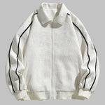 Men's waffle texture lapel casual jacket