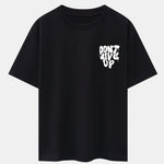 Don't Give Up Print Drop Shoulder Oversize T-Shirt