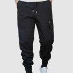 Men's Flap Pocket Drawstring Elastic Waist Streetwear Casual Cargo Pants