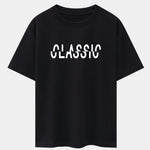 Classic Print Drop Shoulder Oversize T-Shirt