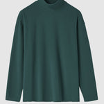 Men's Solid Color Cashmere Half Turtleneck Thermal Long Sleeve T-Shirt