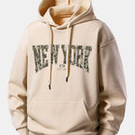 Camouflage New York Print Relax Fit Hoodie