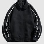 Men's waffle texture lapel casual jacket